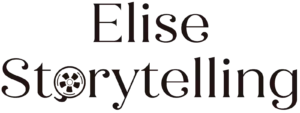 Logo Elise Storytelling zwart-bruin met transparante achtergrond REGULAR-02